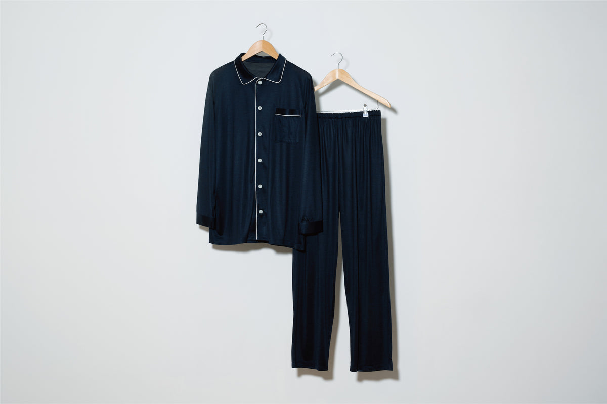 パジャマ・バスローブ house on the hill Pajamas Navy Stripe パジャマ・バスローブ house on the hill Pajamas Navy Stripe